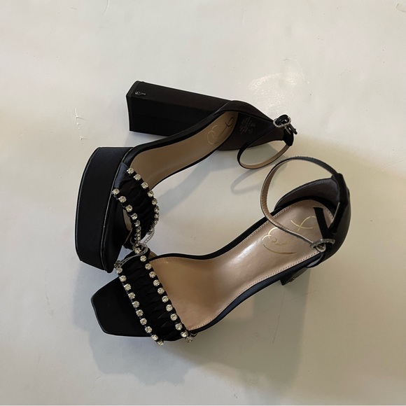 Sam Edelman Women’s Rhinestone Platform Sandals - Picture 9 of 13